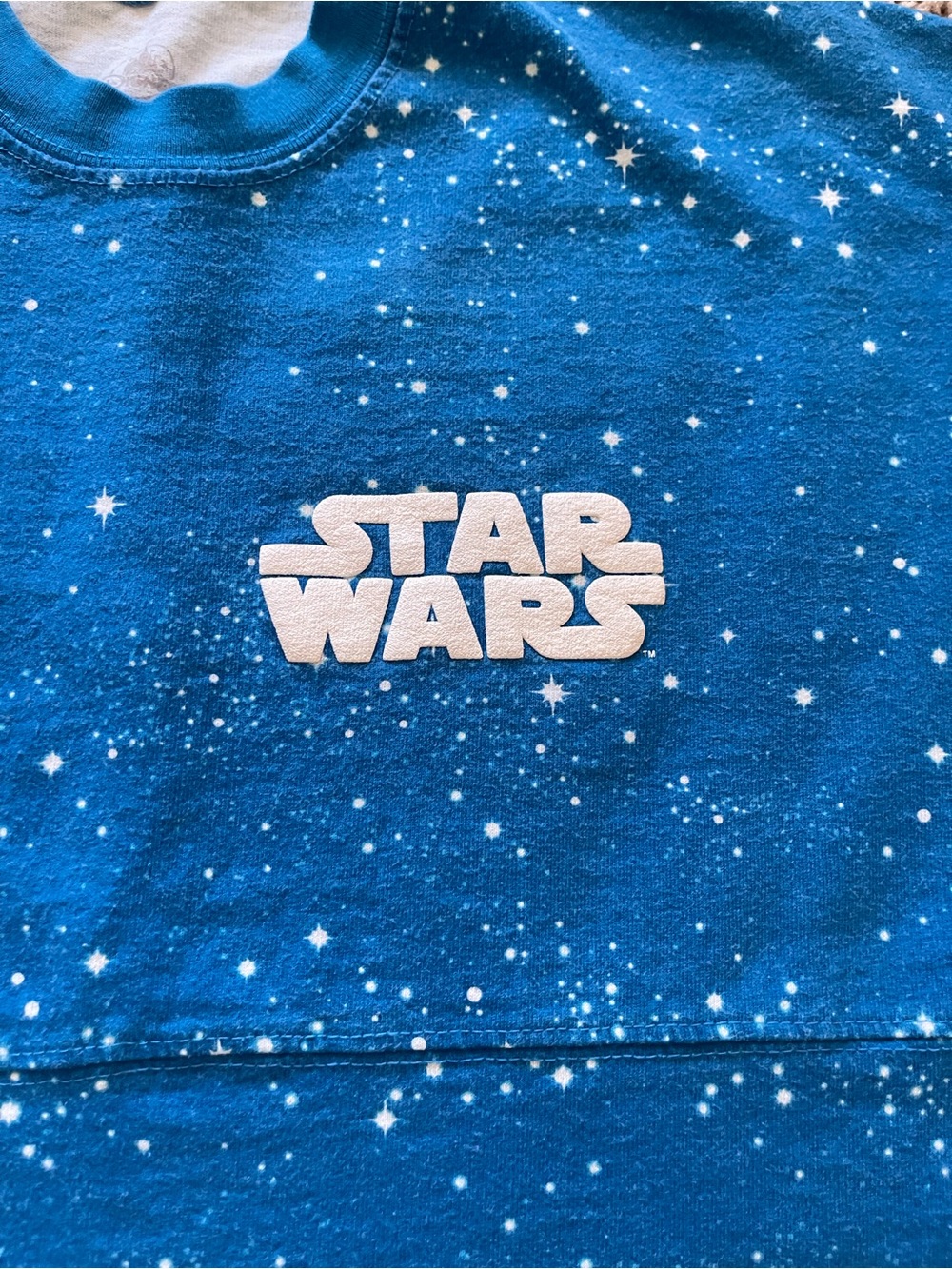 Star Wars Endor Spirit Jersey Disney Parks Blue Ewok Return of the Jedi Small - Picture 7 of 12